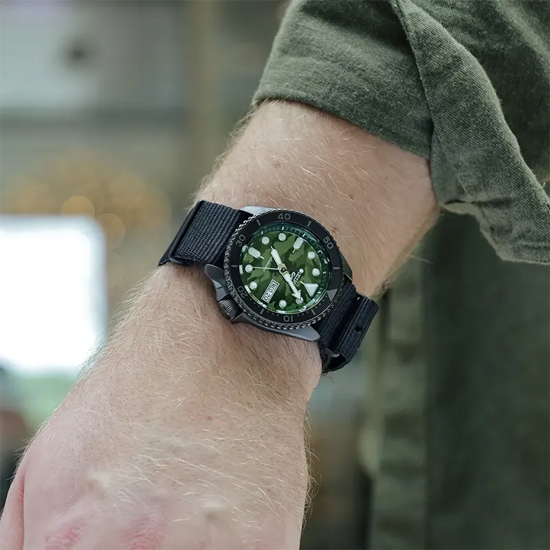 Seiko 5 Men's  Sports SKX 'Camouflage' Street Style Watch | SRPJ37K1